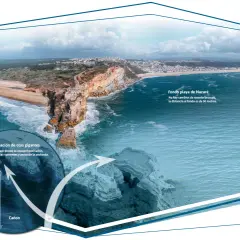 La costa de Nazaré, con su cañón submarino, crea olas gigantes. Las condiciones meteorológicas son clave para esta temporada de surf.